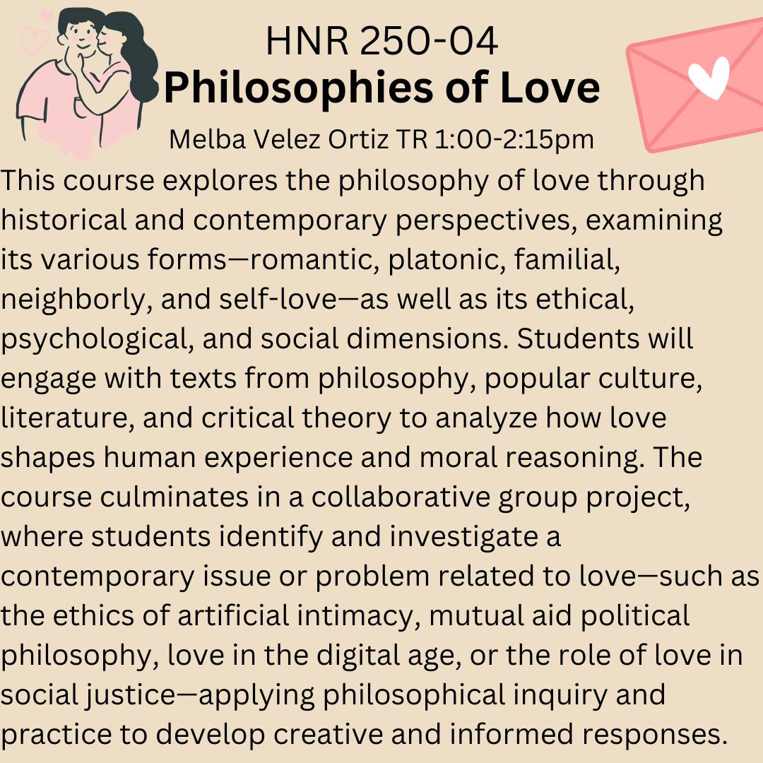 course description HNR 250-04